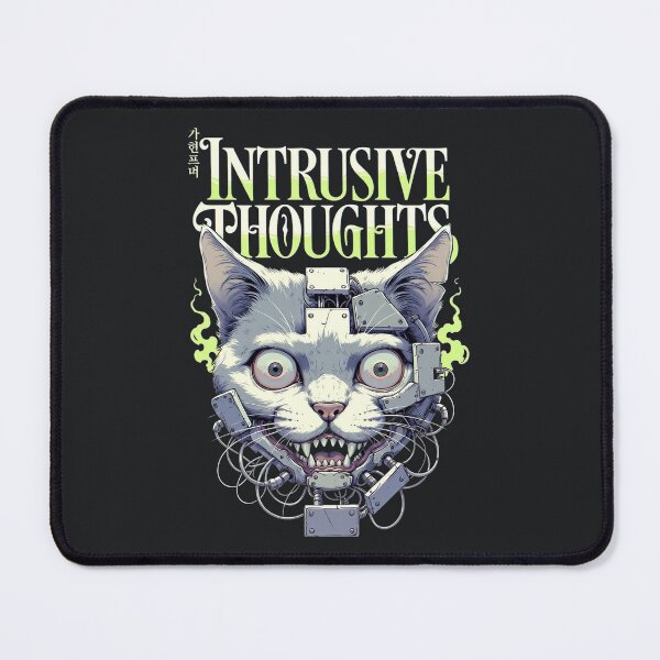 Item preview, Intrusive Thoughts – Dark Cyberpunk Cat designed and sold by Taans-Creation.