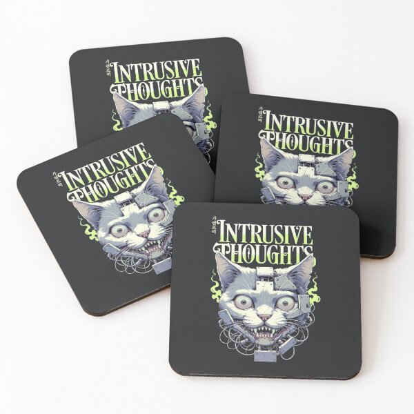 Item preview, Intrusive Thoughts – Dark Cyberpunk Cat designed and sold by Taans-Creation.
