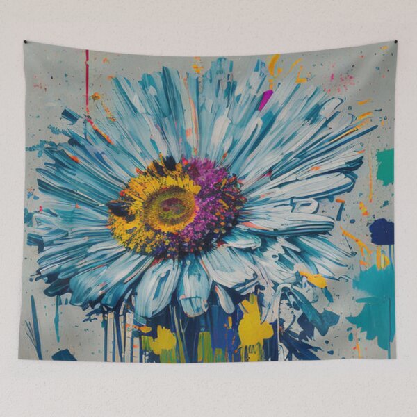 Item preview, An oil painting of a daisy, a flower full of vibrancy and elegance. designed and sold by FotoworldEdel.