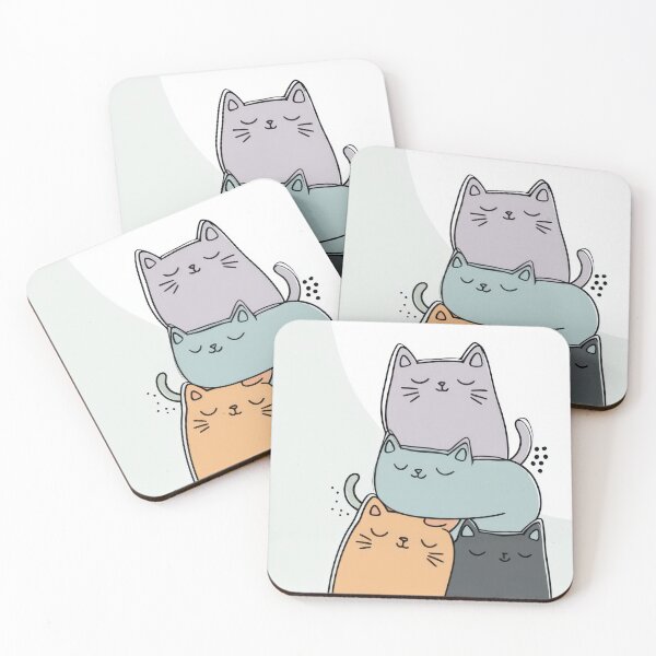 Item preview, Playful stacked cats designed and sold by anytka.