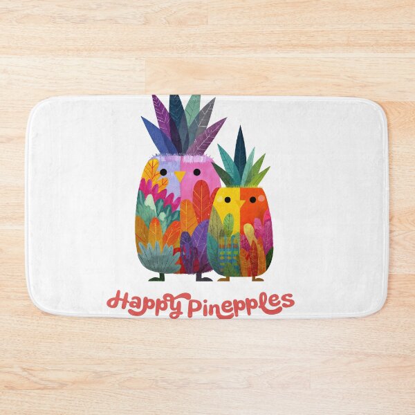 Item preview, Happy Pineapples – Whimsical Tropical Duo designed and sold by ForeverPrintsOK.
