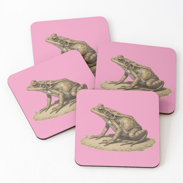 Item preview, Desert Rain Frog Illustration – Breviceps macrops Natural History Amphibian Art designed and sold by BloomStudio1.