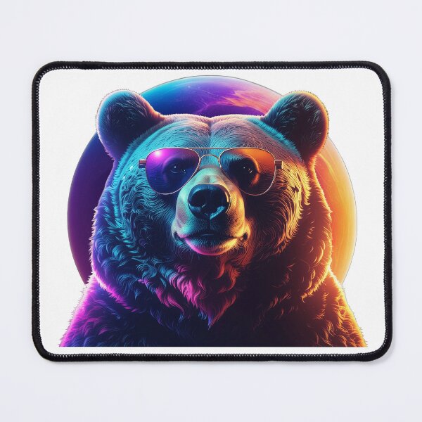 Item preview, Neon Cosmic Space Bear designed and sold by Freelancimals.
