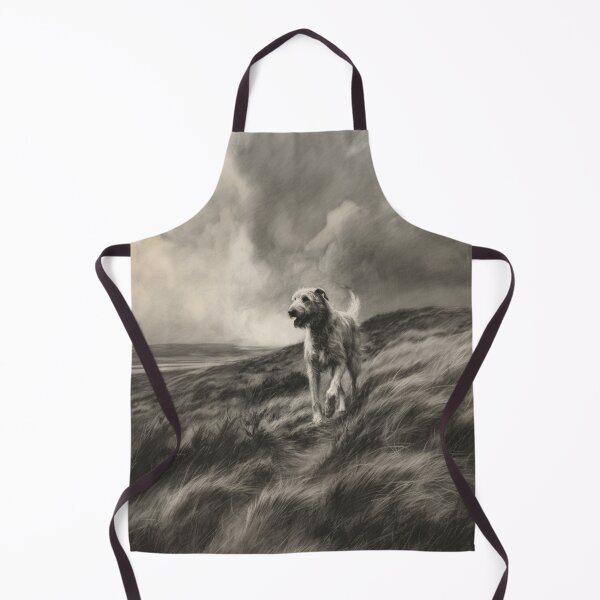 Item preview, A majestic Irish Wolfhound walking along a windswept moor, Dogs in Motion designed and sold by CDC40.