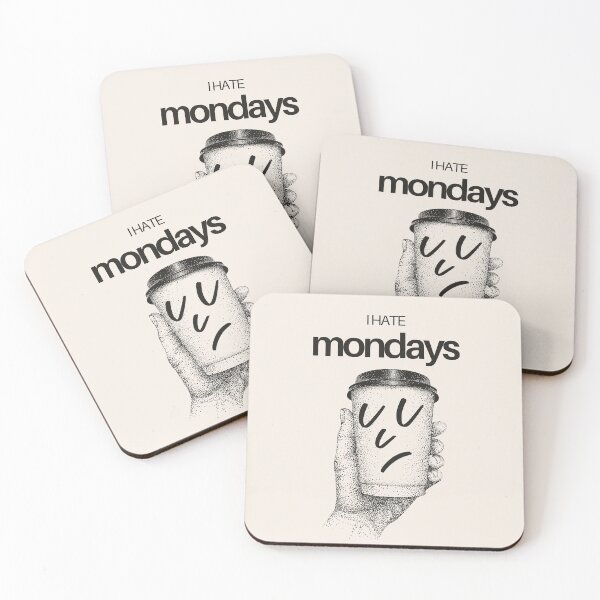 Item preview, I Hate Mondays | Moody Coffee Cup designed and sold by Anniko Art Studio.