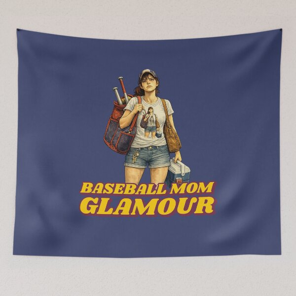 Artikelvorschau, Glamouröse Baseball-Mama entworfen und verkauft von The Sporty Nerd.