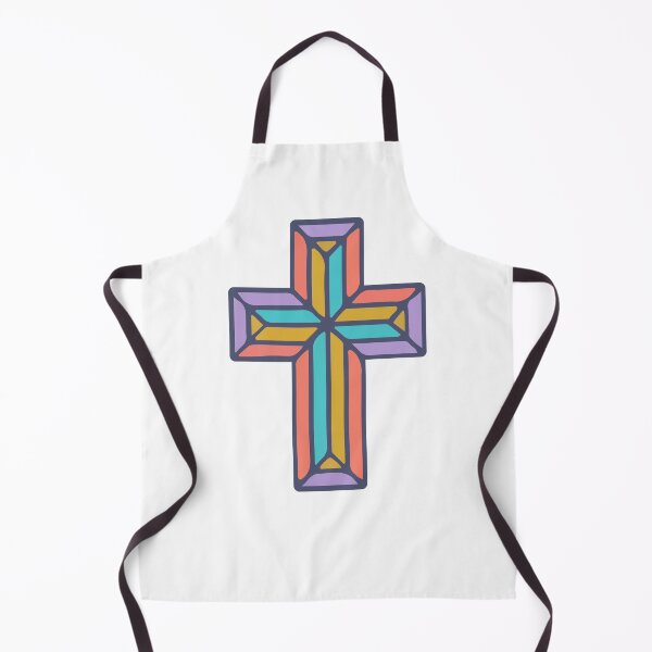 Item preview, Modern Stained Glass Cross | Colorful Christian Cross Art | Minimal Cross Symbol  designed and sold by stylishdzign.