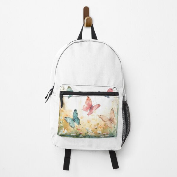 Item preview, Delicate watercolour butterfly resting in wildflower grasses, perfect for cottage core lovers and soft botanical decor. designed and sold by EnviousPrints.