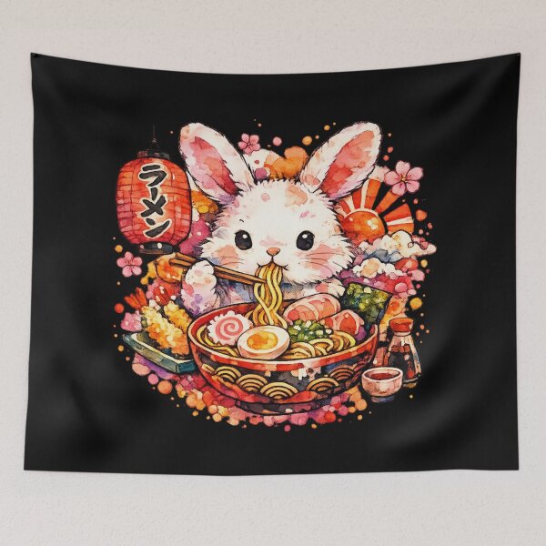 Item preview, Bunny Eating Ramen designed and sold by optimusprime39.