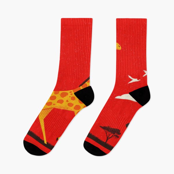 Item preview, Giraffe walks under sun in savanna designed and sold by anytka.