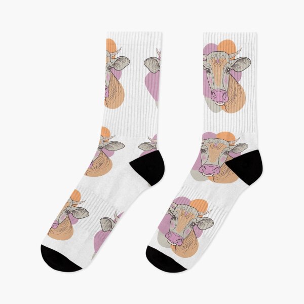 Item preview, Cow Colorful Beasts Playful Animal Collection Nature Wildlife designed and sold by ART ATTACK ZONE.