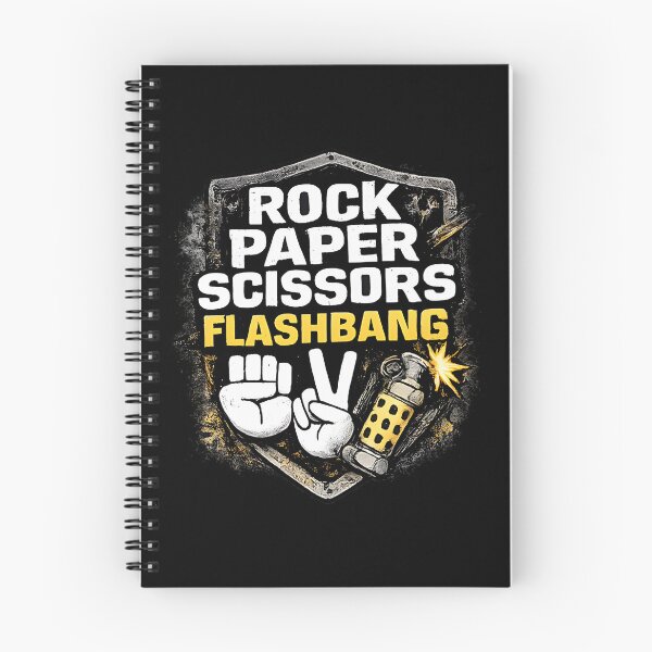 Item preview, Rock Paper Scissors Flashbang – Gamer Humor FPS Meme Design designed and sold by OlizaPrint.