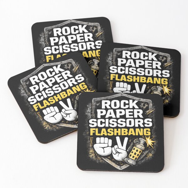 Item preview, Rock Paper Scissors Flashbang – Gamer Humor FPS Meme Design designed and sold by OlizaPrint.