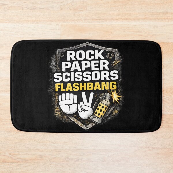 Item preview, Rock Paper Scissors Flashbang – Gamer Humor FPS Meme Design designed and sold by OlizaPrint.
