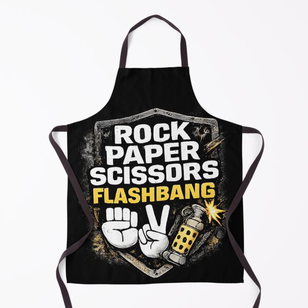Item preview, Rock Paper Scissors Flashbang – Gamer Humor FPS Meme Design designed and sold by OlizaPrint.
