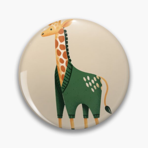 Artikelvorschau, Die in einen Pullover gekleidete Giraffe steht still. entworfen und verkauft von anytka.
