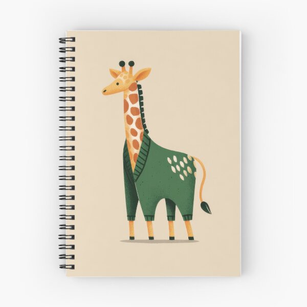 Artikelvorschau, Die in einen Pullover gekleidete Giraffe steht still. entworfen und verkauft von anytka.