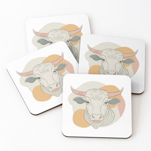 Item preview, Bull Colorful Beasts Playful Animal Collection Nature Wildlife designed and sold by ART ATTACK ZONE.