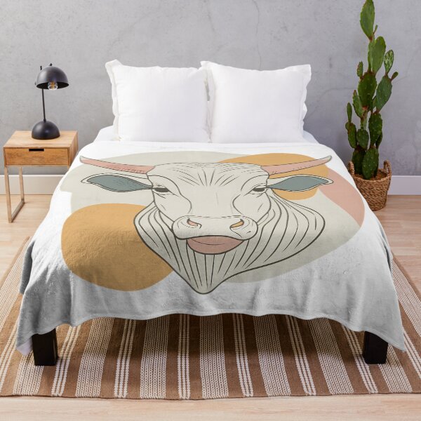 Item preview, Bull Colorful Beasts Playful Animal Collection Nature Wildlife designed and sold by ART ATTACK ZONE.