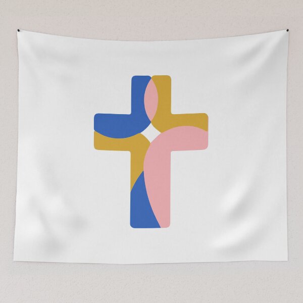 Item preview, Colorful Geometric Cross | Bold Abstract Cross designed and sold by stylishdzign.