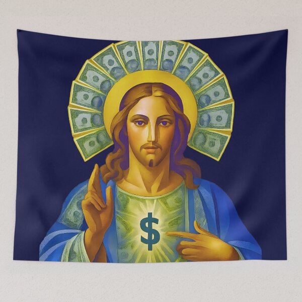 Item preview, Funny Jesus Profit Prophet Parody designed and sold by Shoot-The-Moon.