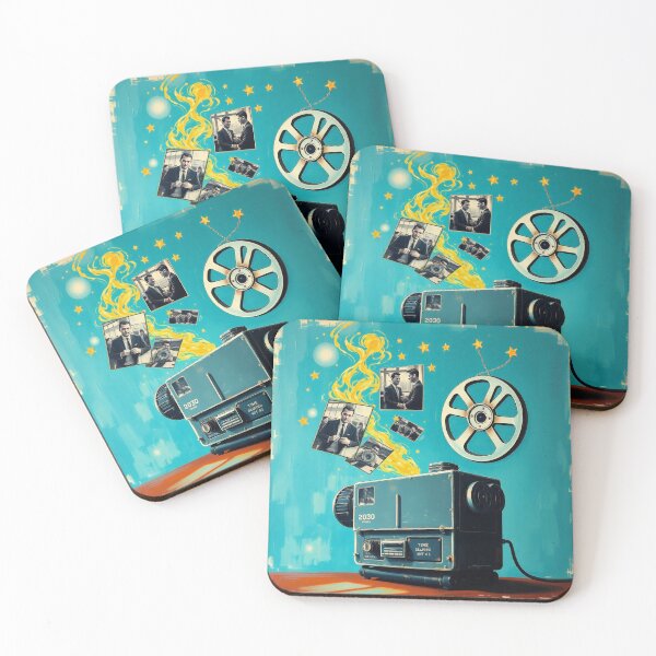 Item preview, Vintage Film Projector Memories Collage Art designed and sold by Cine8.