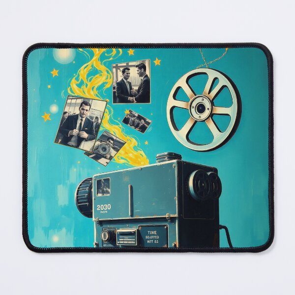 Item preview, Vintage Film Projector Memories Collage Art designed and sold by Cine8.