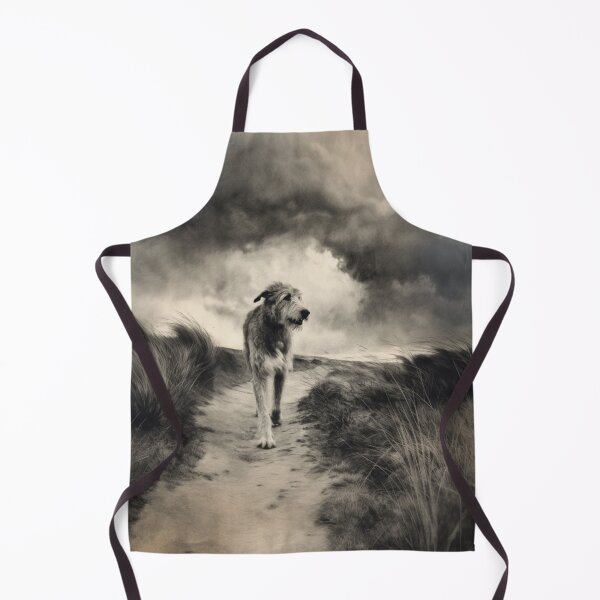 Item preview, A majestic Irish Wolfhound walking along a windswept moor, Dogs in Motion designed and sold by CDC40.