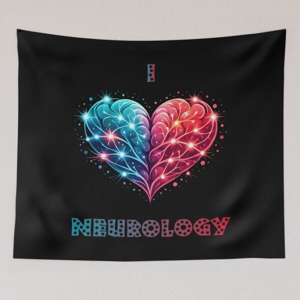 Item preview, I Love Neurology Heart Brain Anatomy Essential T-shirt designed and sold by DavmaxDesign.