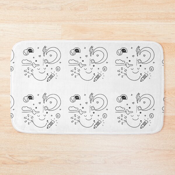 Item preview, Whimsical Expressions Doodle Collection Black White Lines designed and sold by ART ATTACK ZONE.