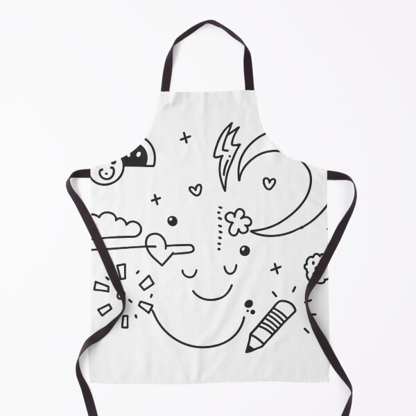 Item preview, Whimsical Expressions Doodle Collection Black White Lines designed and sold by ART ATTACK ZONE.