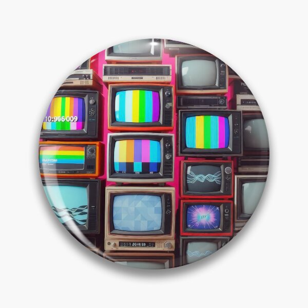 Item preview, Vintage TV Wall Retro Television Collection Art designed and sold by Cine8.