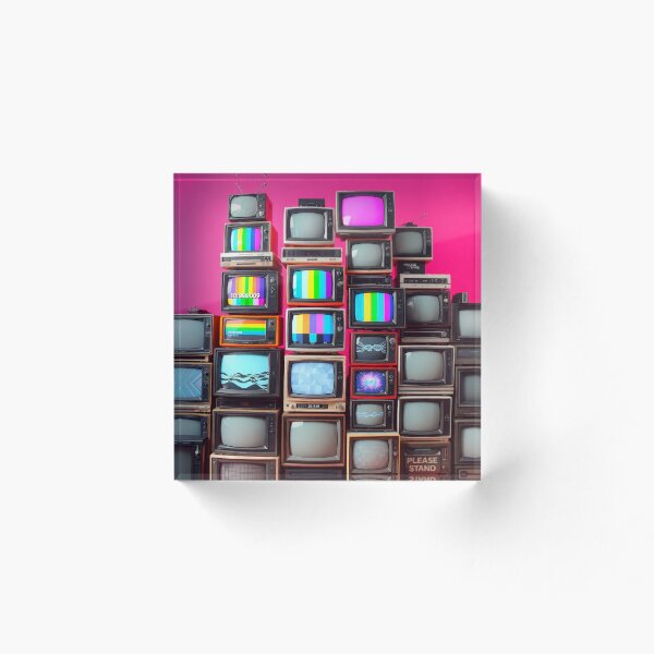 Item preview, Vintage TV Wall Retro Television Collection Art designed and sold by Cine8.