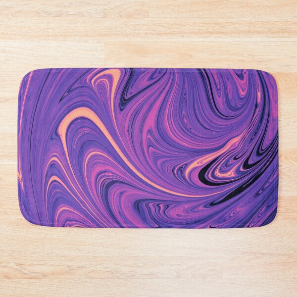 Item preview, Abstract purple, pink and yellow paint swirls designed and sold by Photostacia.