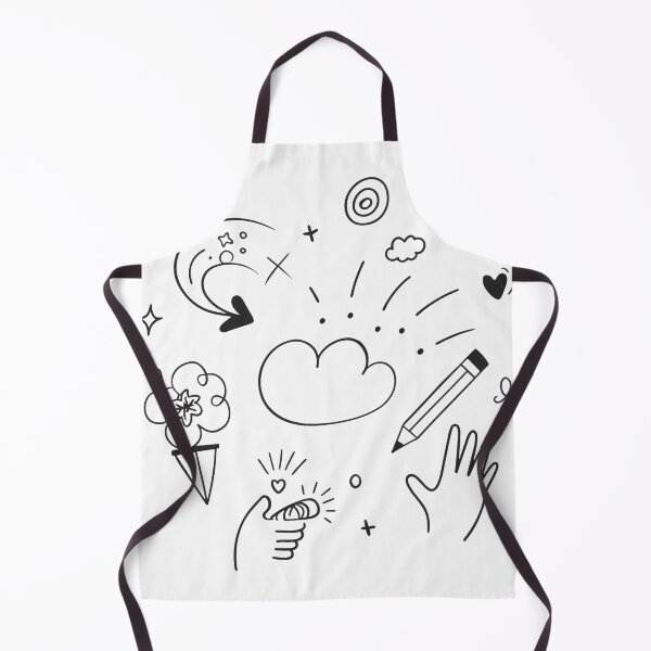 Item preview, Hand Whimsical Expressions Doodle Collection Black White Lines designed and sold by ART ATTACK ZONE.
