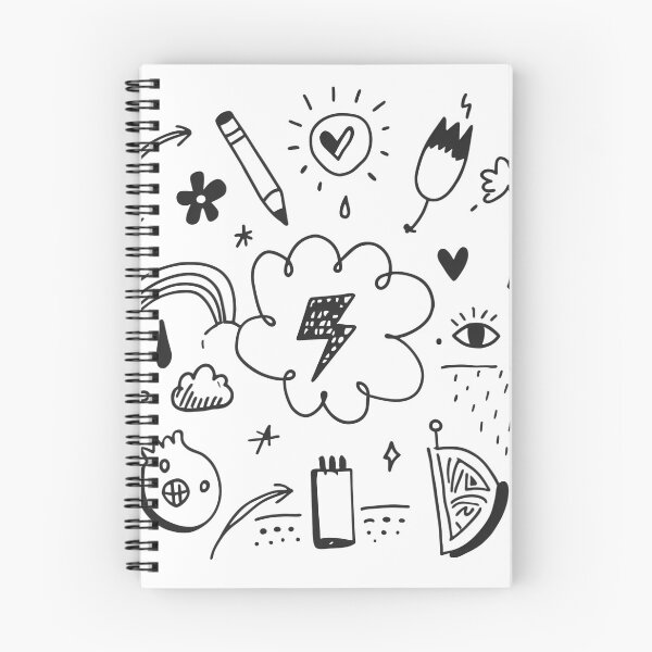 Item preview, Eye Whimsical Expressions Doodle Collection Black White Lines designed and sold by ART ATTACK ZONE.