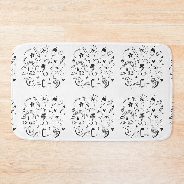 Item preview, Eye Whimsical Expressions Doodle Collection Black White Lines designed and sold by ART ATTACK ZONE.