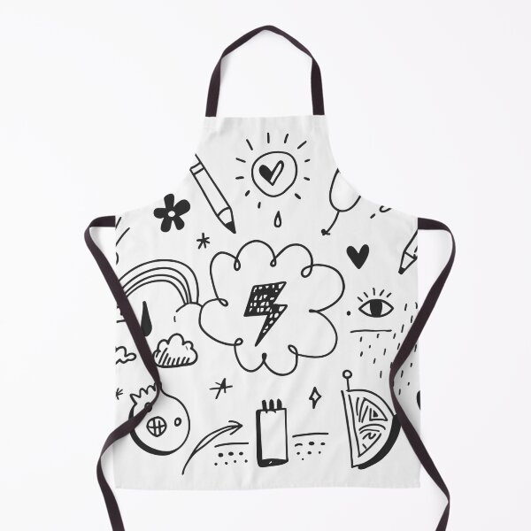 Item preview, Eye Whimsical Expressions Doodle Collection Black White Lines designed and sold by ART ATTACK ZONE.
