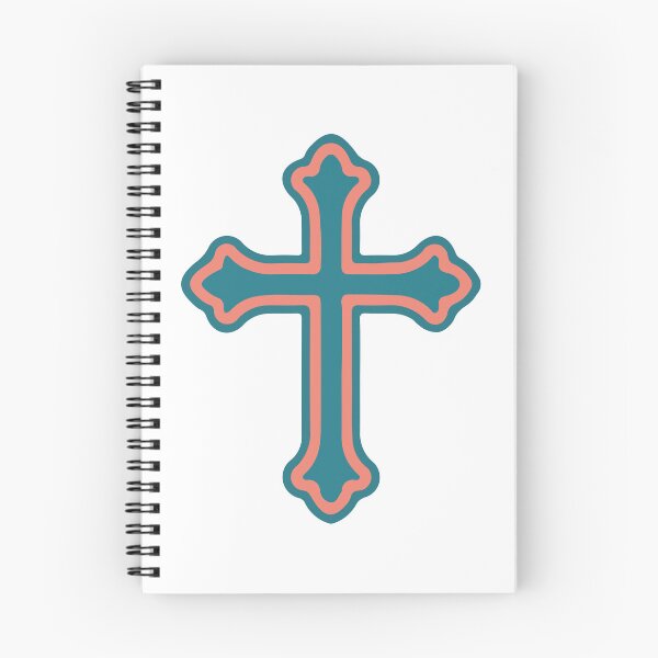 Item preview, Outline Cross | Teal Pink Glowing Christian Cross  designed and sold by stylishdzign.