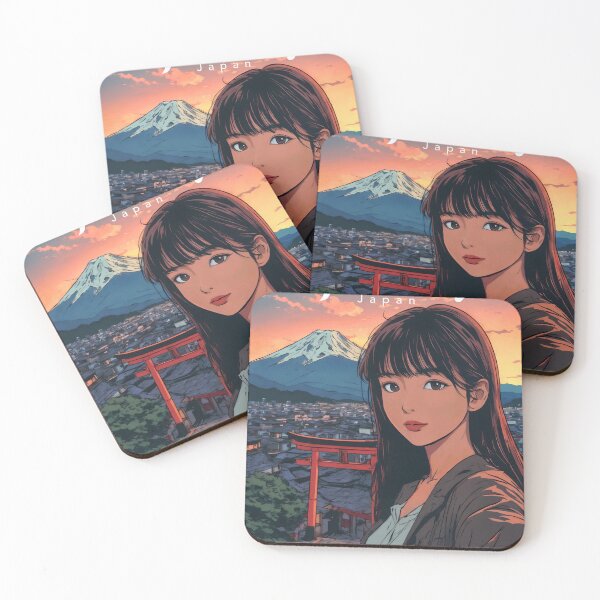 Item preview, Golden Memories in Fujinomiya – Retro Anime Travel Selfie designed and sold by JacksoonLester.