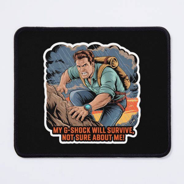 Item preview, Funny Comic Design: G-Shock Survives All designed and sold by WatchesAndMore.