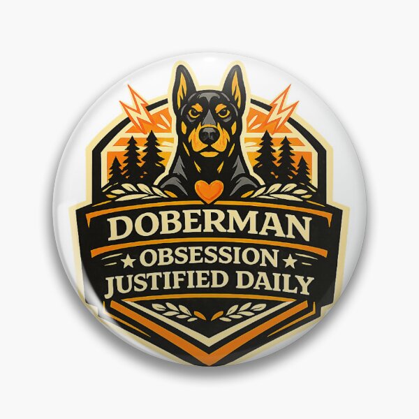 Item preview, Doberman Obsession Justified Daily Doberman Gift designed and sold by WildVista.