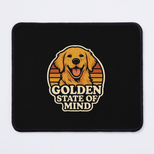 Item preview, Golden State of Mind – Golden Retriever Dog Lover Gift | Loyal Family Dog, Playful Fluffy Retriever Design designed and sold by Typologystudios.