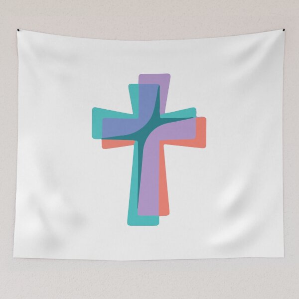 Item preview, Colorful Geometric Cross | Bold Abstract Cross designed and sold by stylishdzign.