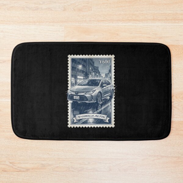 Item preview, Blue Modern Sedan Car Rainy City Stamp designed and sold by G350.