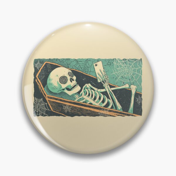 Item preview, Skeleton in coffin using phone designed and sold by anytka.