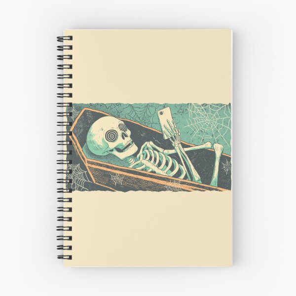 Item preview, Skeleton in coffin using phone designed and sold by anytka.