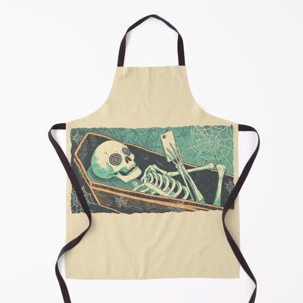 Item preview, Skeleton in coffin using phone designed and sold by anytka.