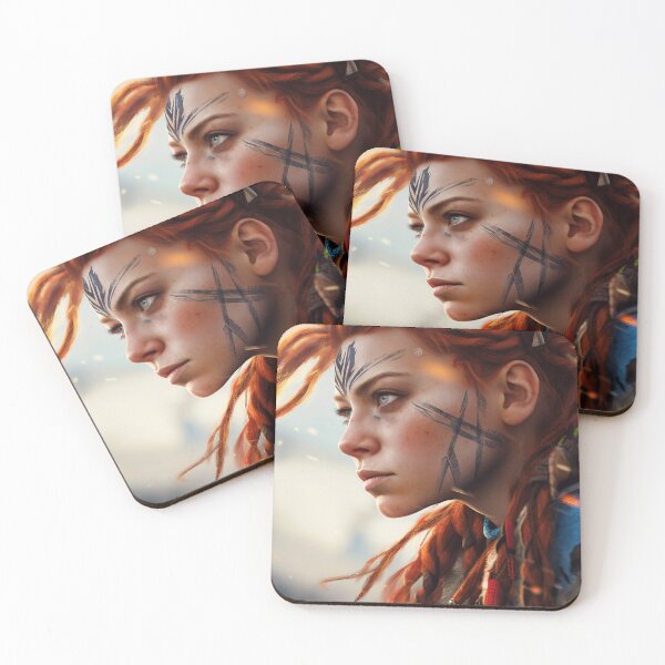 Item preview, Synthetic Huntress - Abstract Techno-Tribal Portrait designed and sold by AetherVibes.