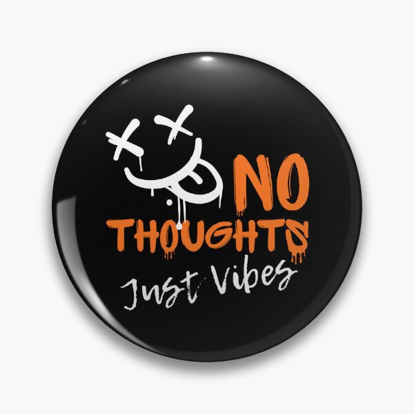 Item preview, No Thoughts Just Vibes | Orange Graffiti Face & Streetwear X Eyes designed and sold by JB-designstudio.